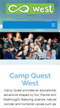 Mobile Screenshot of campquestwest.org